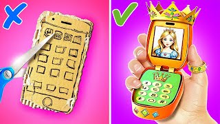 DIY Barbie Princess Phone! 👑✨ Amazing Doll Gadgets & Fun DIY Crafts You’ll Love!