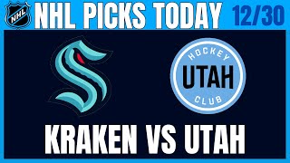 Seattle Kraken vs Utah Hockey Club Game Preview | Who To Bet On In 12/30/2024 | NHL Picks Today