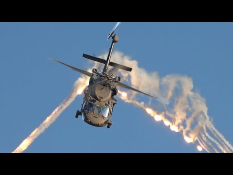 Swedish Armed Forces Black Hawk Takes a Dazzling Flight Over Sanicole Airshow 2024 - 4K