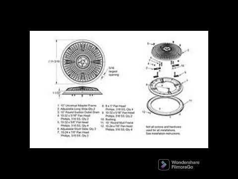 AquaStar A10RCFR101 10" Round Outlet Cover Mud Frame/Retrofit Kit - WhiteItem