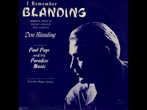 Paul Page And His Paradise Music – I Remember Blanding (1958)