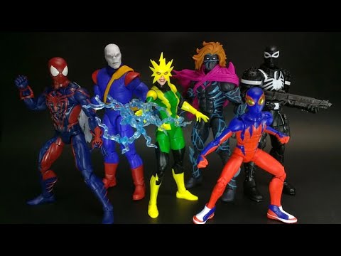 New Marvel Legends Spider-Man figures in hand images by sb Toyz available at entertainment earth