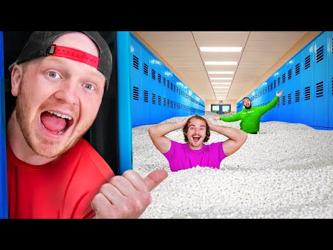 I Filled a School with Packing Peanuts!