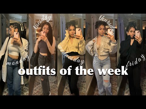 OUTFITS OF THE WEEK || neutral outfits for school ft Fashion Nova