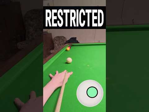 Snooker Restricted Shots 🚷 GoPro Headcam POV