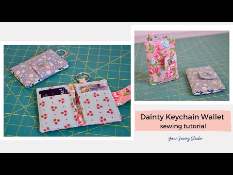 Dainty keychain wallet - sewing tutorial