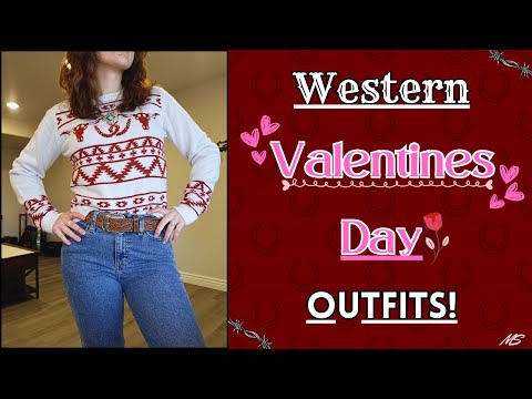 3 Valentine’s Day Outfit Ideas!❣️  *WESTERN EDITION🌵