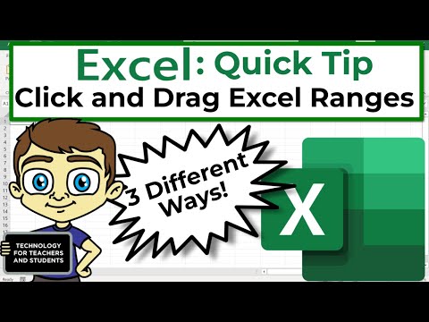 Three Ways to Click and Drag Excel Ranges