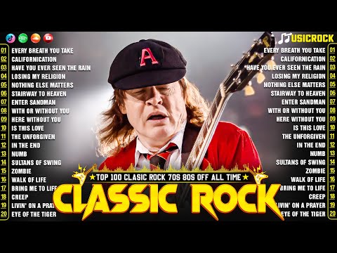 Best Classic Rock Ultimate Full Album 70s 80s 90s🔥Metallica,Guns N' Roses, The Beatles, Led Zeppel