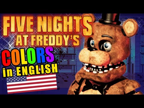 Five Nights at Freddys FNAF Teaching Colors Educational English Language Educational Video for Kids