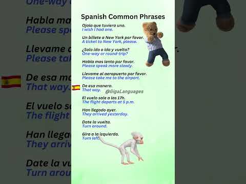 Spanish Common Phrases Part 17 #LearnSpanish #SpanishPhrases