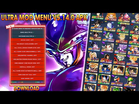 (NEW!) Dragon Ball Legends ULTRA MOD MENU APK V5.14.0 / All 14 Stars / Arts Boost / DB Legends Hack