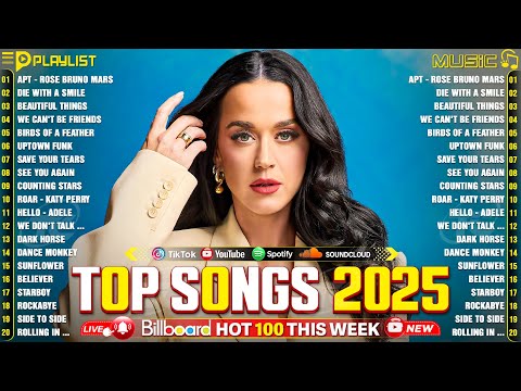 Top 100 Songs 2025 - Adele, Maroon 5, Ed Sheeran, Selena Gomez, The Weeknd, Dua Lipa