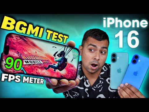 iPhone 16 Bgmi Pubg Test With Battery Drain & Camera Test - Best iPhone to Buy 🔥