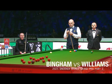 Stuart Bingham vs Mark Williams 2025 Snooker World Grand Prix Part 2