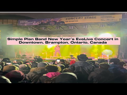 Simple Plan Band New Year’s Countdown in Brampton Ontario Canada #simpleplanband