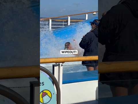 FLOWRIDER WIPEOUT #shorts #royalcaribbean #cruise l