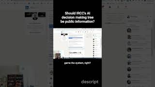 Should IRCC's AI decision making tree be public information? #IRCC #immigrationcanada