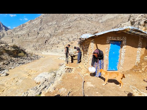 Life After the Rain 🌧️ Omid Family’s Nomadic Journey & Building a Shelter for Their Dog 🏕️🐕