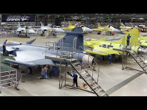 Inside Massive Swedish Factory Producing Super Advanced Combat Aircraft