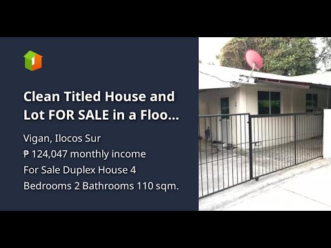 Clean Titled House and Lot FOR SALE in a Flood Free Area at Vigan City, Ilocos Sur