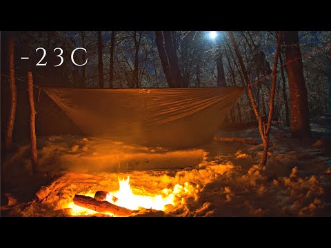 Winter Camping without a tent in the Canadian Wilderness