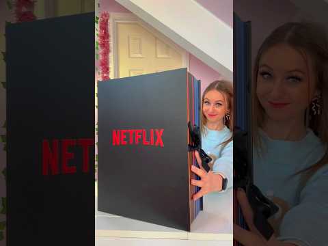 [ASMR] UNBOXING THE *WORLDS BIGGEST* NETFLIX ADVENT CALENDAR 2024!!😱🎬🎁⁉️ (BOXES 9-16!!🫢) #Shorts