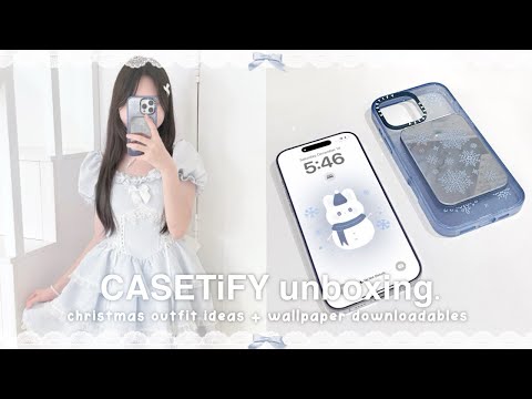 DRAW WITH ME ☃️❄️ : CASETiFY it girl must-have holiday tech accessories, wallpapers + outfit ideas