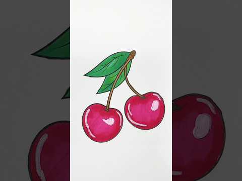 Coloring the cherry with me 🍒