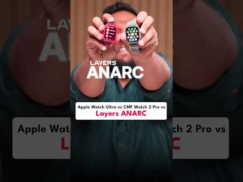 Layers Anarc vs. Apple Watch Ultra vs. CMF Watch 2 Pro - Ultimate Tracking Comparison #shorts