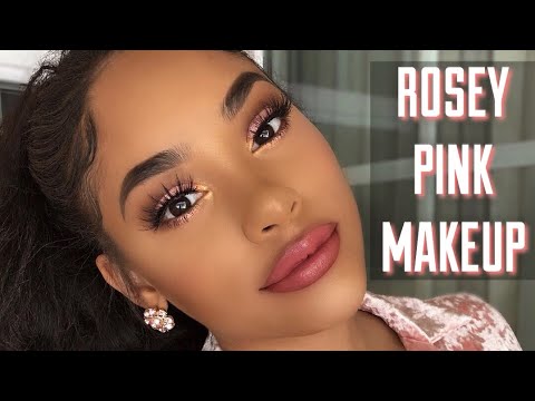 ROSEY PINK GLAM SLAY WITH GLITTER EYES | ITSMYRAYERAYE PALETTE