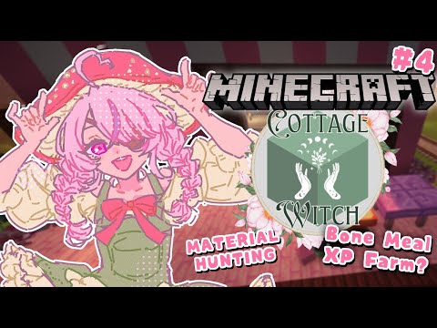 【#NIJIENchanted】BUILDING BONE/XP FARM? Minecraft RP【Maria Marionette | NIJISANJI EN】