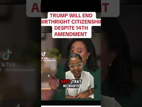 Trump says he wants to end birthright citizenship #immigration