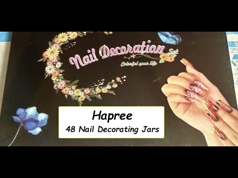 Hapree 48 Jar Nail Art Decoration Set