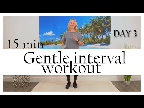 15 min Gentle Interval Workout for Seniors & Beginners