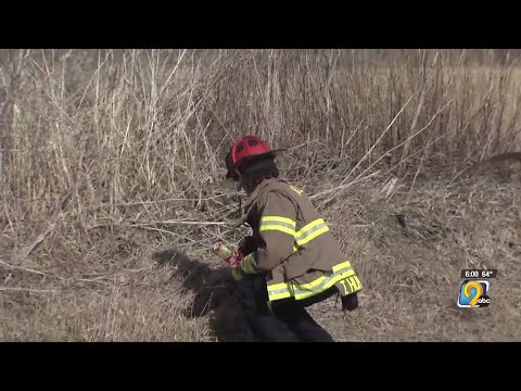 Watch how fast a field fire can spread in Iowa’s dry conditions