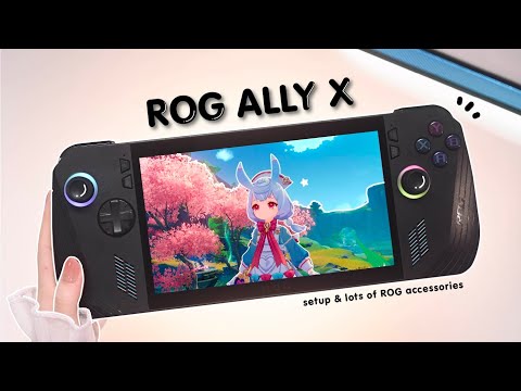 🩵 New ROG Ally X aesthetic Unboxing | 5TB | SSD upgrade | New ROG accessories| eGPU rtx 4070