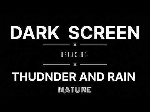 RAIN AND THUNDER SOUNDS  FOR  Sleeping     BLACK SCREEN |RELAXATION and Sleep |Nature Sounds[ ASMR ]