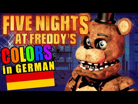 Five Nights at Freddys FNAF Teaching German Language Colors Educational Language Video for Kids