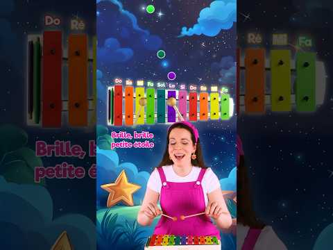 How to play "Twinkle Twinkle Little Star" on the xylophone (glockenspiel) 🌟🌙 #kids #song #learn