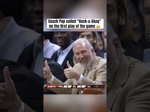 When Gregg Popovich trolled Shaq 🤣