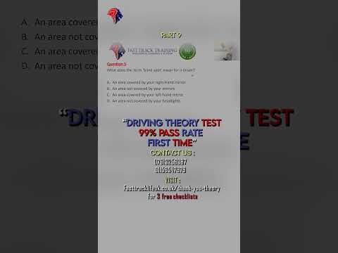 2024 driving theory test question about blind spot part 8 #theorytest #drivingtest  #drivinglessons