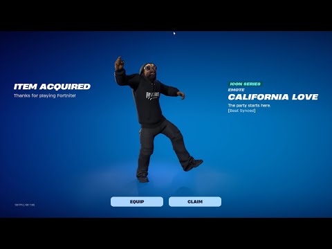 Buying the California Love emote in Fortnite!