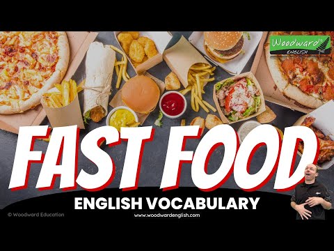 Fast Food English Vocabulary 🍔 22 Types of Fast Food in English