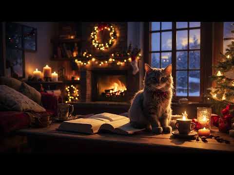 🔥Christmas Cozy Fireplace Ambiance & Lofi Music | Relaxing Study and Chill 🔥