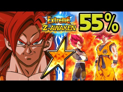 NO DUPES! 55% EZA LR PHY SSJ4 GOGETA & EZA TEQ LR GODS! Dragon Ball Z Dokkan Battle