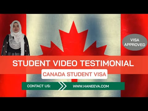 Successful Canadian Student Visa | Video Testimonial | Haneeva Overseas Education