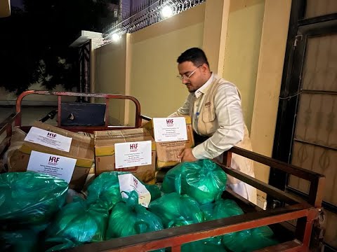 Yemen food parcel distribution - Human Relief Foundation