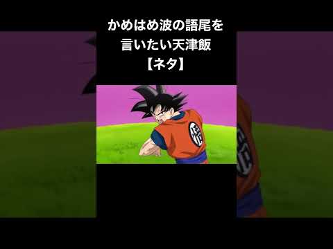 かめはめ波の語尾を言いたい天津飯【ドラゴンボールネタ】#shorts