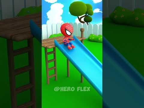 Lil Spidey playing and Annoying Hulk 😂 #hulk #spiderman #funnyanimation #blenderanimation #hero